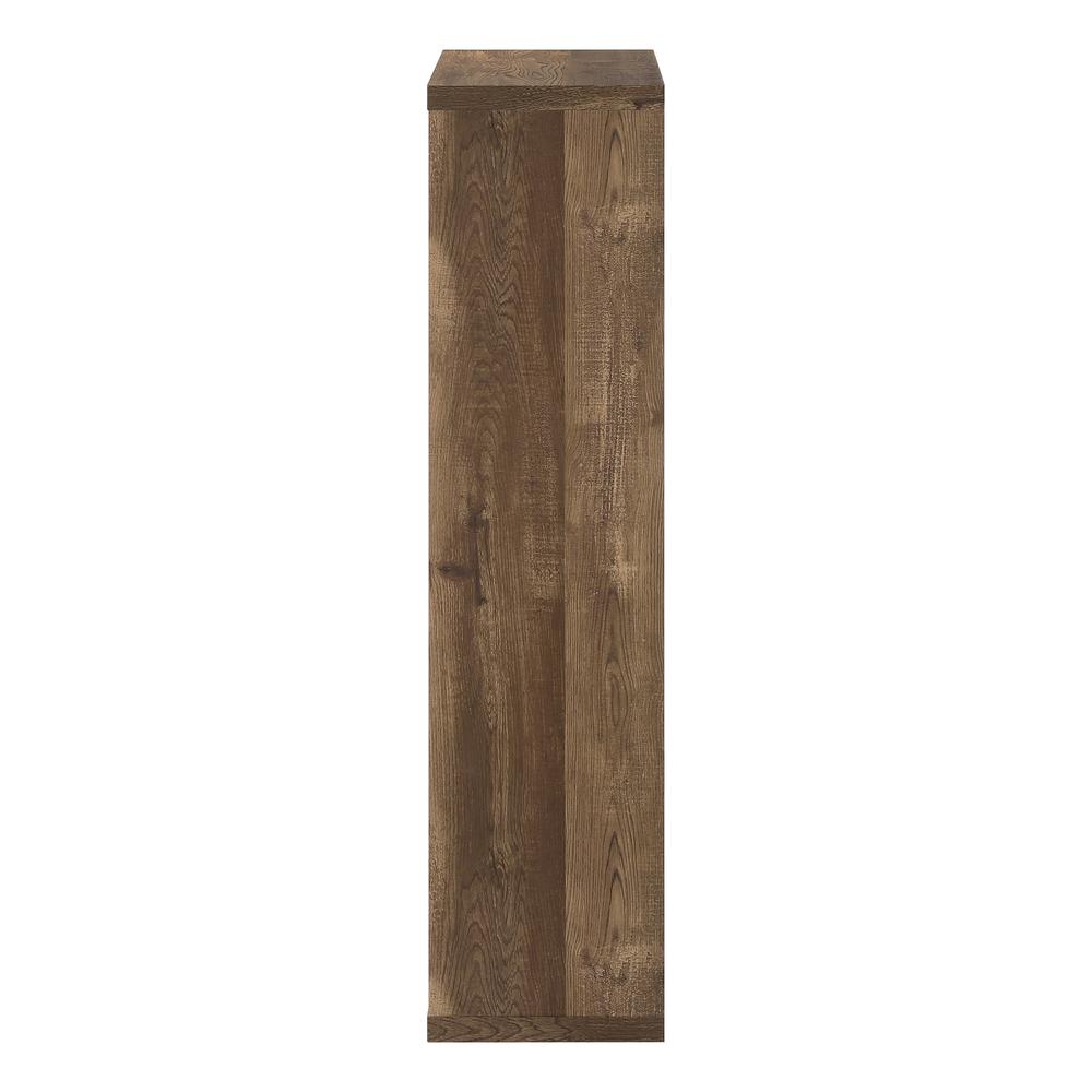 Bookshelf, Bookcase, Etagere, 5 Tier, 48H, Office, Bedroom, Brown Laminate - Monarch
