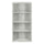 Bookshelf, Bookcase, Etagere, 5 Tier, 48H, Office, Bedroom, Grey Laminate - Monarch