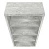 Bookshelf, Bookcase, Etagere, 5 Tier, 48H, Office, Bedroom, Grey Laminate - Monarch