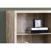 Bookshelf, Bookcase, Etagere, 5 Tier, 48H, Office, Bedroom, Beige Laminate - Monarch