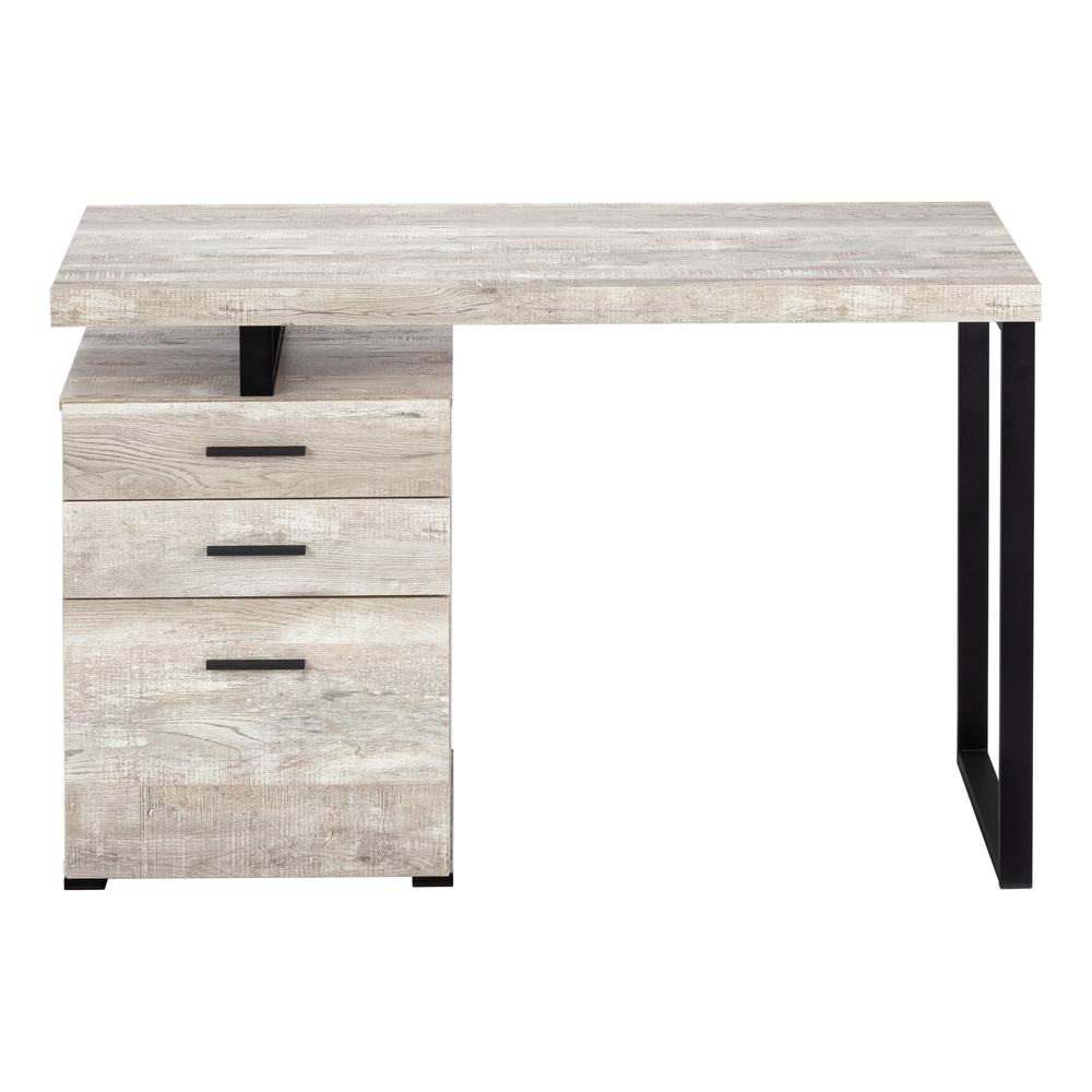 Computer Desk, Home Office, Laptop, Left, Right Set-up, Storage Drawers, 48L - Monarch