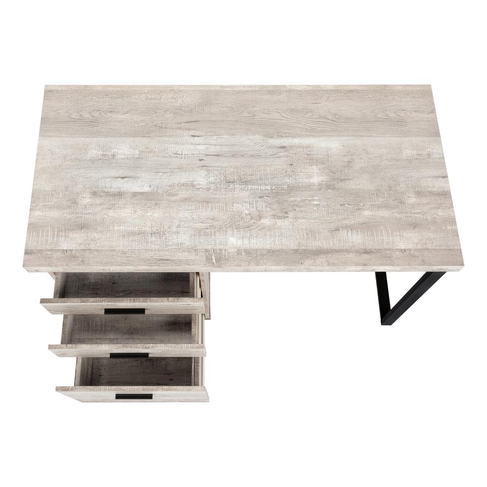 Computer Desk, Home Office, Laptop, Left, Right Set-up, Storage Drawers, 48L - Monarch