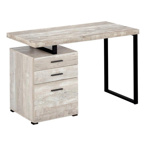 Computer Desk, Home Office, Laptop, Left, Right Set-up, Storage Drawers, 48L - Monarch