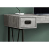 Computer Desk, Home Office, Laptop, Storage Drawers, 48L, Work, Grey Laminate - Monarch