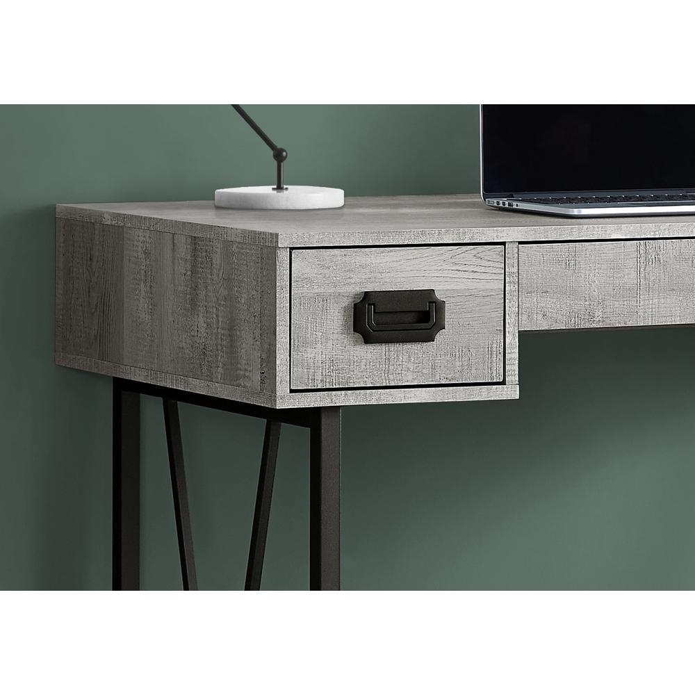 Computer Desk, Home Office, Laptop, Storage Drawers, 48L, Work, Grey Laminate - Monarch