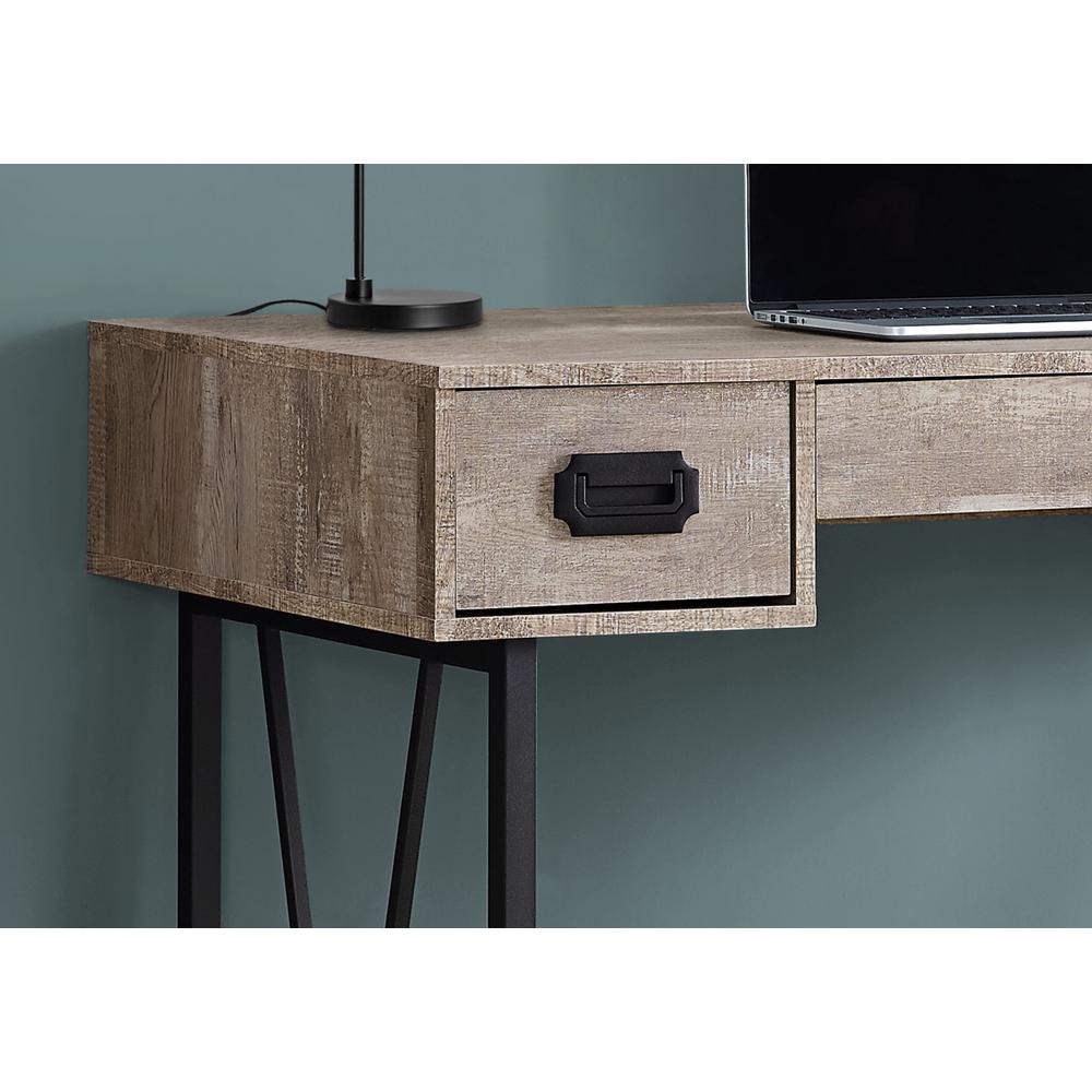 Computer Desk, Home Office, Laptop, Storage Drawers, 48L, Work, Beige Laminate - Monarch