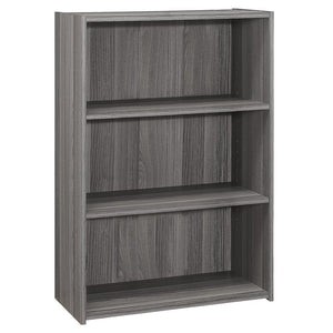 =''Bookshelf, Bookcase, 4 Tier, 36''''H, Office, Bedroom, Grey Laminate, Transitio - Monarch