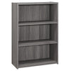 =''Bookshelf, Bookcase, 4 Tier, 36''''H, Office, Bedroom, Grey Laminate, Transitio - Monarch