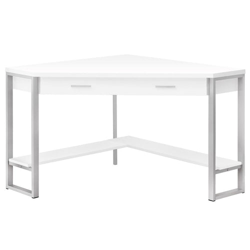 Computer Desk, Home Office, Corner, Storage Drawers, 42L, Work, Laptop - Monarch