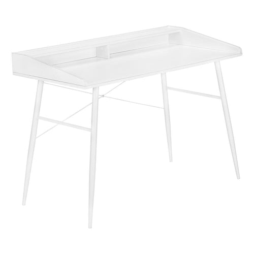 Computer Desk, Home Office, Laptop, Storage Shelves, 48L - Monarch