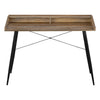 Computer Desk, Home Office, Laptop, Storage Shelves, 48L - Monarch