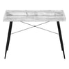 Computer Desk, Home Office, Laptop, Storage Shelves, 48L - Monarch