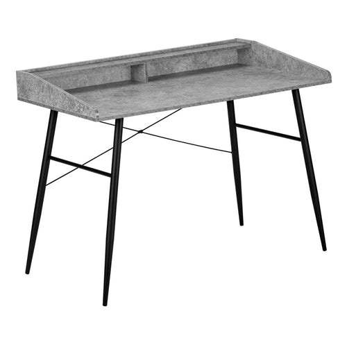 Computer Desk, Home Office, Laptop, Storage Shelves, 48L - Monarch
