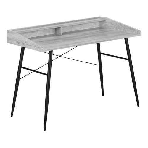 Computer Desk, Home Office, Laptop, Storage Shelves, 48L - Monarch