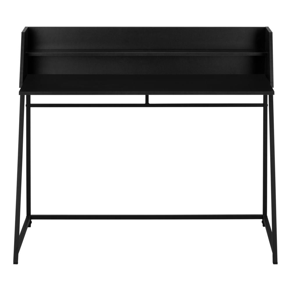 Computer Desk, Home Office, Laptop, Storage Shelves, 48L - Monarch
