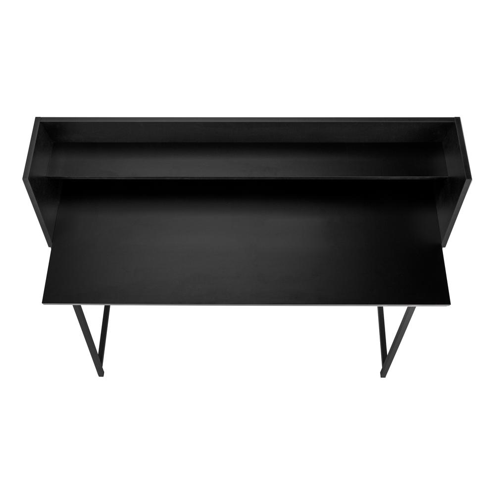 Computer Desk, Home Office, Laptop, Storage Shelves, 48L - Monarch