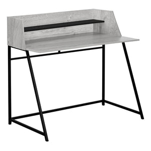 Computer Desk, Home Office, Laptop, Storage Shelves, 48L - Monarch