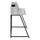Computer Desk, Home Office, Laptop, Storage Shelves, 48L - Monarch