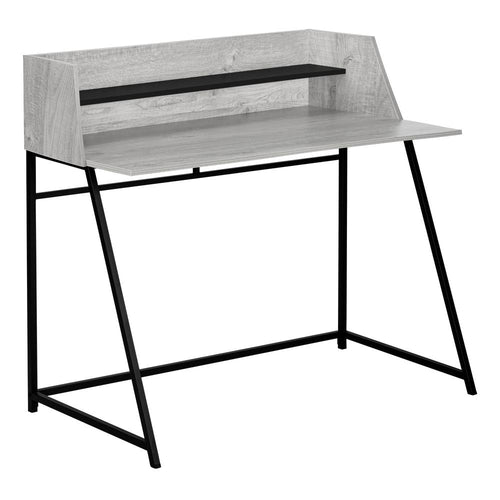 Computer Desk, Home Office, Laptop, Storage Shelves, 48L - Monarch