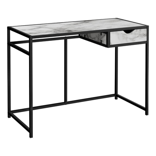 Computer Desk, Home Office, Laptop, Storage Drawer, 42L - Monarch