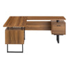 Computer Desk, Home Office, Corner, Left, Right Set-up, Storage Drawers, 70L - Monarch