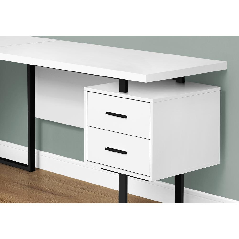 Computer Desk, Home Office, Corner, Left, Right Set-up, Storage Drawers, 70L - Monarch