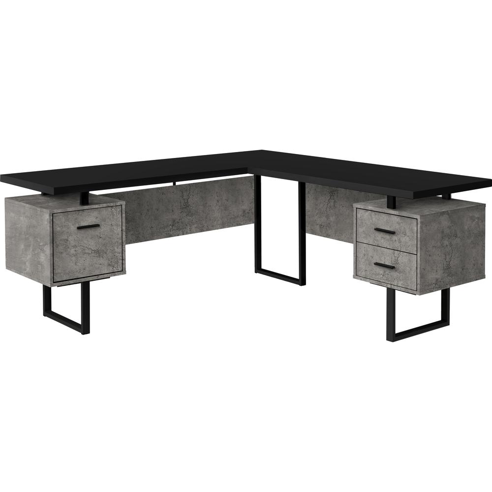 Computer Desk, Home Office, Corner, Left, Right Set-up, Storage Drawers, 70L, L - Monarch