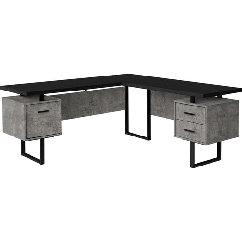 Computer Desk, Home Office, Corner, Left, Right Set-up, Storage Drawers, 70L, L - Monarch