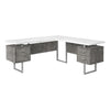 Computer Desk, Home Office, Corner, Left, Right Set-up, Storage Drawers, 70L, L - Monarch