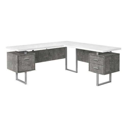 Computer Desk, Home Office, Corner, Left, Right Set-up, Storage Drawers, 70L, L - Monarch