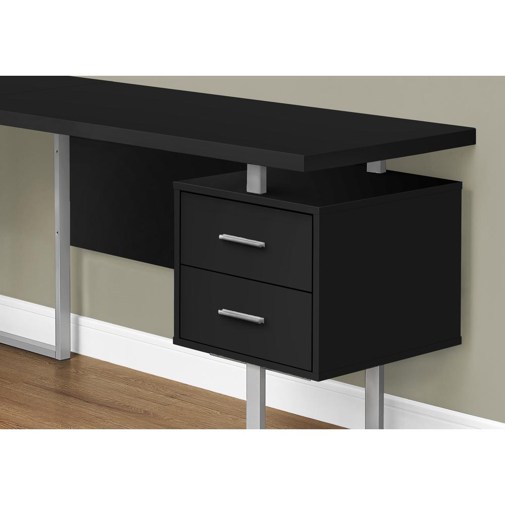 Computer Desk, Home Office, Corner, Left, Right Set-up, Storage Drawers, 70L - Monarch