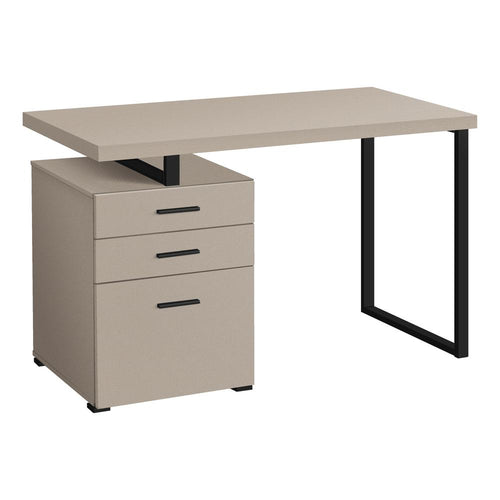 Computer Desk, Home Office, Laptop, Left, Right Set-up, Storage Drawers, 48L - Monarch
