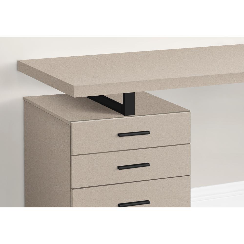 Computer Desk, Home Office, Laptop, Left, Right Set-up, Storage Drawers, 48L - Monarch