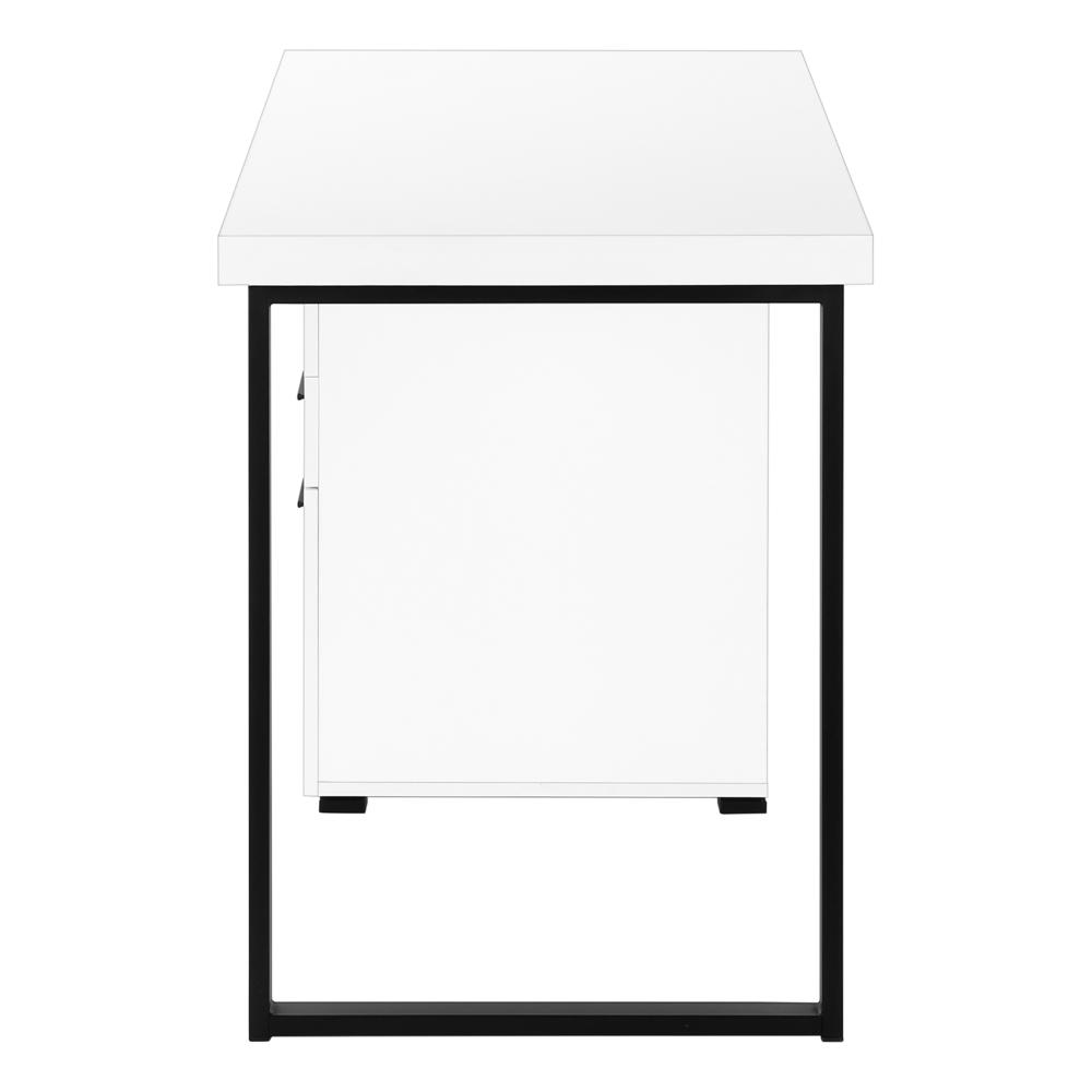 Computer Desk, Home Office, Laptop, Left, Right Set-up, Storage Drawers, 48L - Monarch