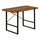 Computer Desk, Home Office, Laptop, 48L, Work, Walnut Laminate, Black - Monarch