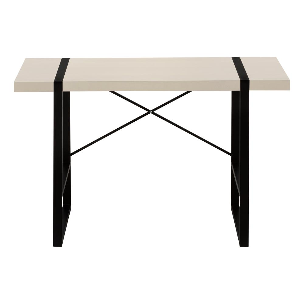 Computer Desk, Home Office, Laptop, 48L, Work, Beige Laminate, Black - Monarch