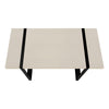 Computer Desk, Home Office, Laptop, 48L, Work, Beige Laminate, Black - Monarch