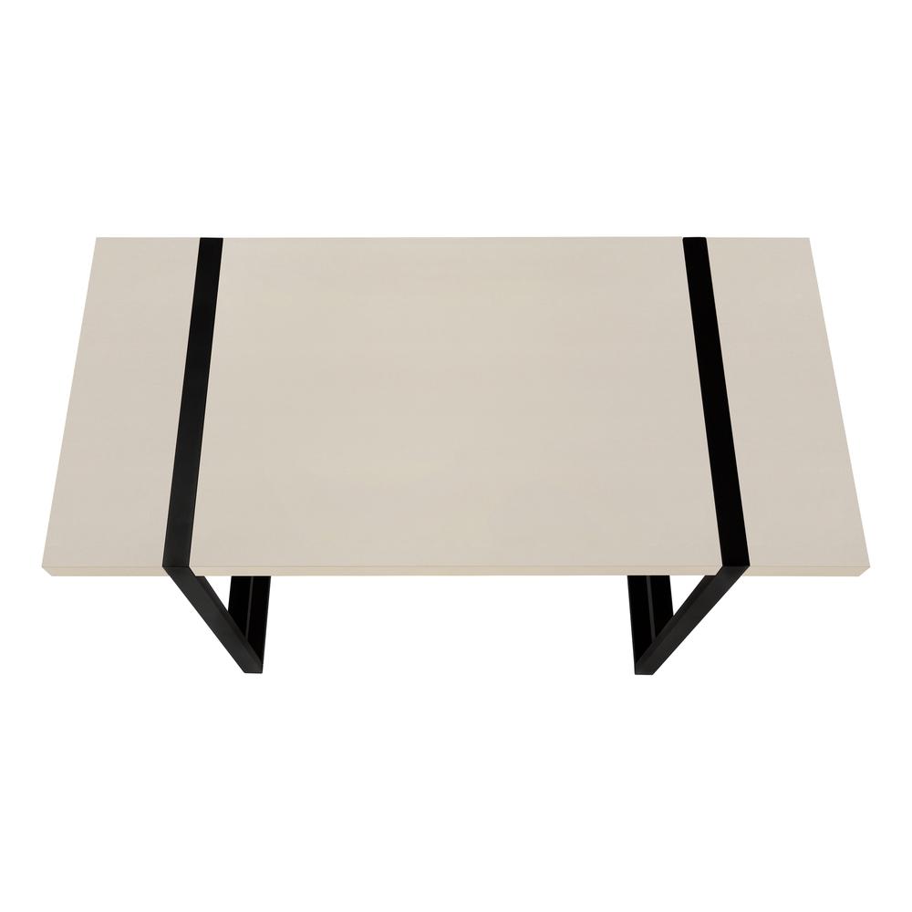 Computer Desk, Home Office, Laptop, 48L, Work, Beige Laminate, Black - Monarch