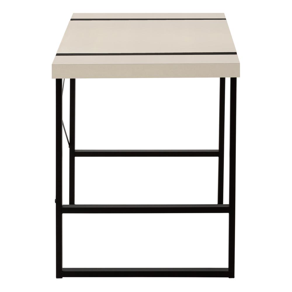 Computer Desk, Home Office, Laptop, 48L, Work, Beige Laminate, Black - Monarch