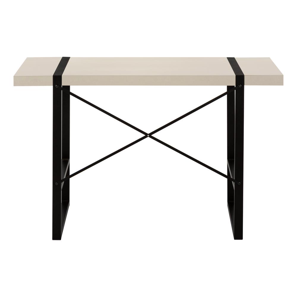 Computer Desk, Home Office, Laptop, 48L, Work, Beige Laminate, Black - Monarch