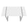 Computer Desk, Home Office, Laptop, 48L, Work, White Laminate, Grey - Monarch