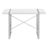 Computer Desk, Home Office, Laptop, 48L, Work, White Laminate, Grey - Monarch