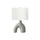 25''H, Table Lamp, Grey Ceramic, Ivory / Cream Shade, Contemporary, Modern - Monarch