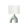 25''H, Table Lamp, Green Ceramic, Ivory / Cream Shade, Contemporary, Modern - Monarch