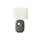 Lighting, 26''H, Table Lamp, Dark Grey Ceramic, Ivory / Cream Shade, Contemporary - Monarch
