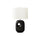 26''H, Table Lamp, Black Ceramic, Ivory / Cream Shade, Contemporary, Modern - Monarch