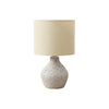 Lighting, 16''H, Table Lamp, Beige Resin, Beige Shade, Contemporary - Monarch