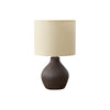 Lighting, 16''H, Table Lamp, Brown Resin, Beige Shade, Contemporary - Monarch