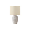 Lighting, 17''H, Table Lamp, White Rattan, Beige Shade, Transitional - Monarch