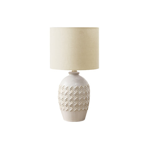 Lighting, Table Lamp, 19''H, Ivory Ceramic, Ivory / Cream Shade, Transitional - Monarch